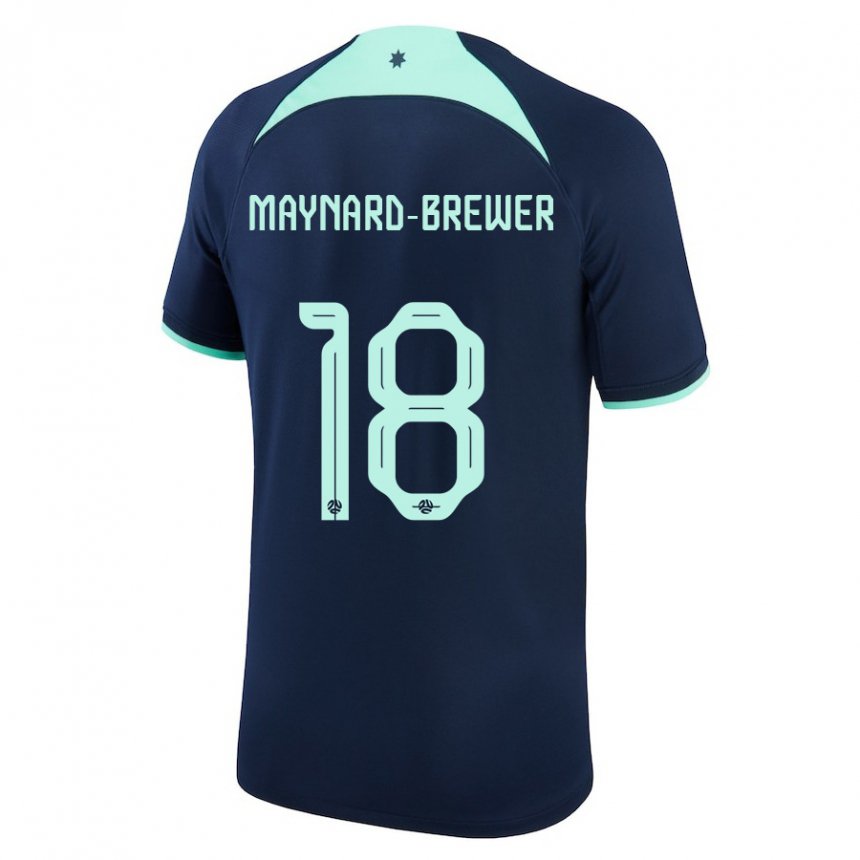 Kinderen Australisch Ashley Maynard Brewer #18 Donkerblauw Uitshirt Uittenue 22-24 T-shirt