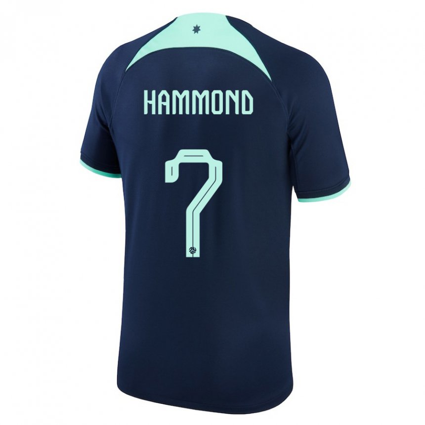 Kinderen Australisch Tristan Hammond #7 Donkerblauw Uitshirt Uittenue 22-24 T-shirt