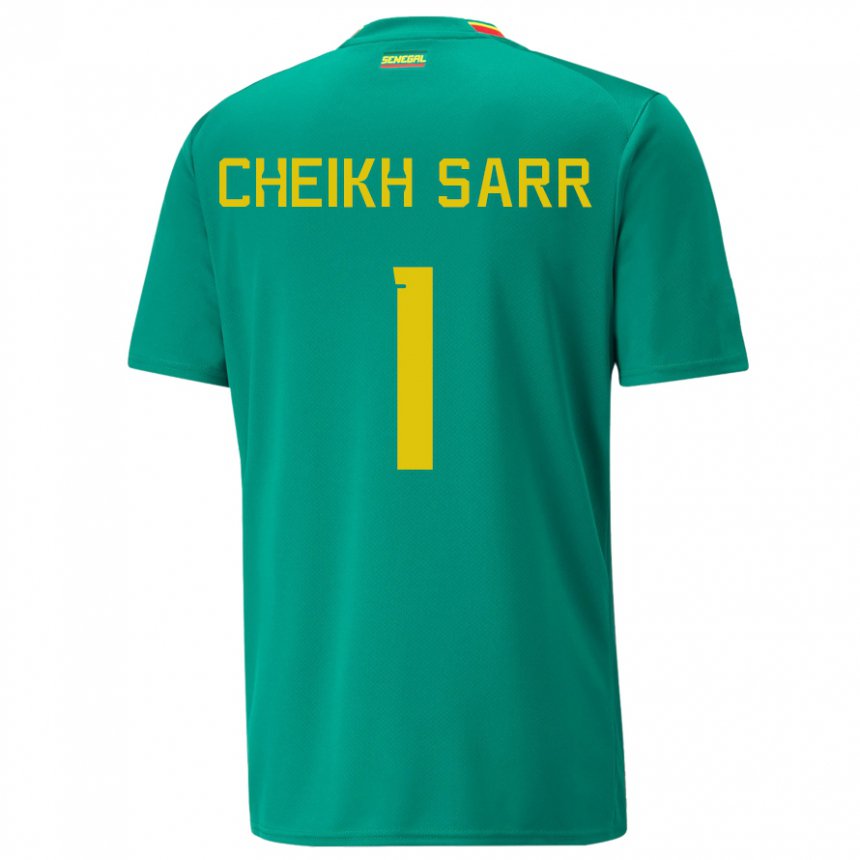 Kinderen Senegalees Cheikh Sarr #1 Groente Uitshirt Uittenue 22-24 T-shirt