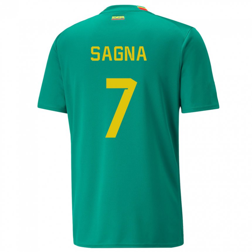 Kinderen Senegalees Amadou Sagna #7 Groente Uitshirt Uittenue 22-24 T-shirt