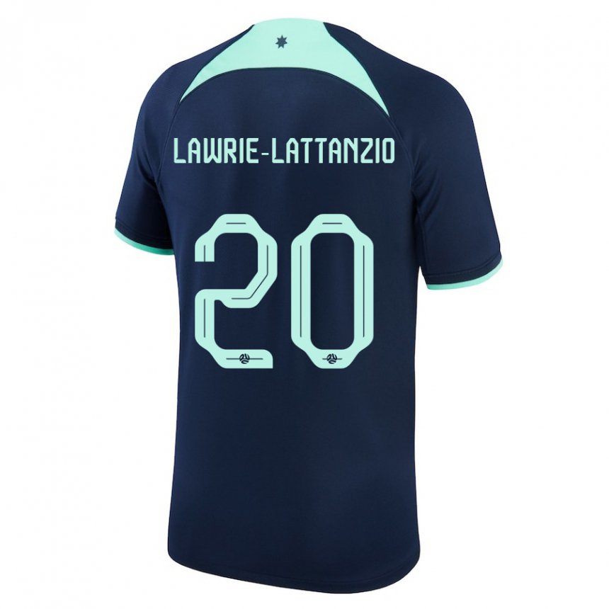 Kinderen Australisch Luis Lawrie Lattanzio #20 Donkerblauw Uitshirt Uittenue 22-24 T-shirt