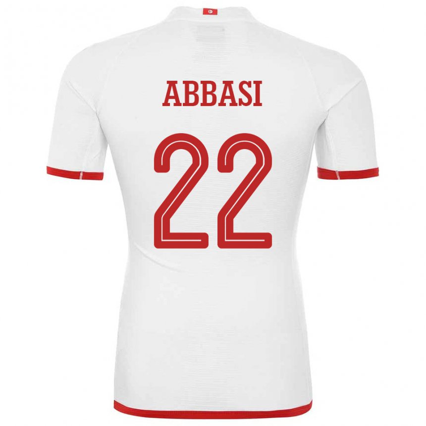 Kinderen Tunesisch Bechir Abbasi #22 Wit Uitshirt Uittenue 22-24 T-shirt