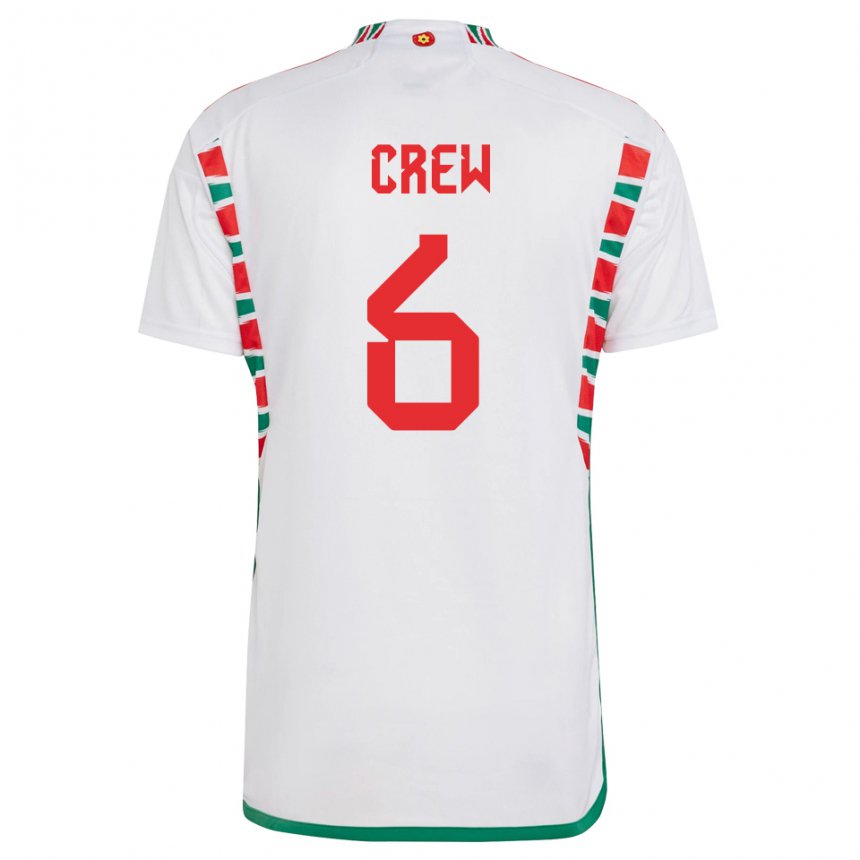 Kinderen Welsh Charlie Crew #6 Wit Uitshirt Uittenue 22-24 T-shirt