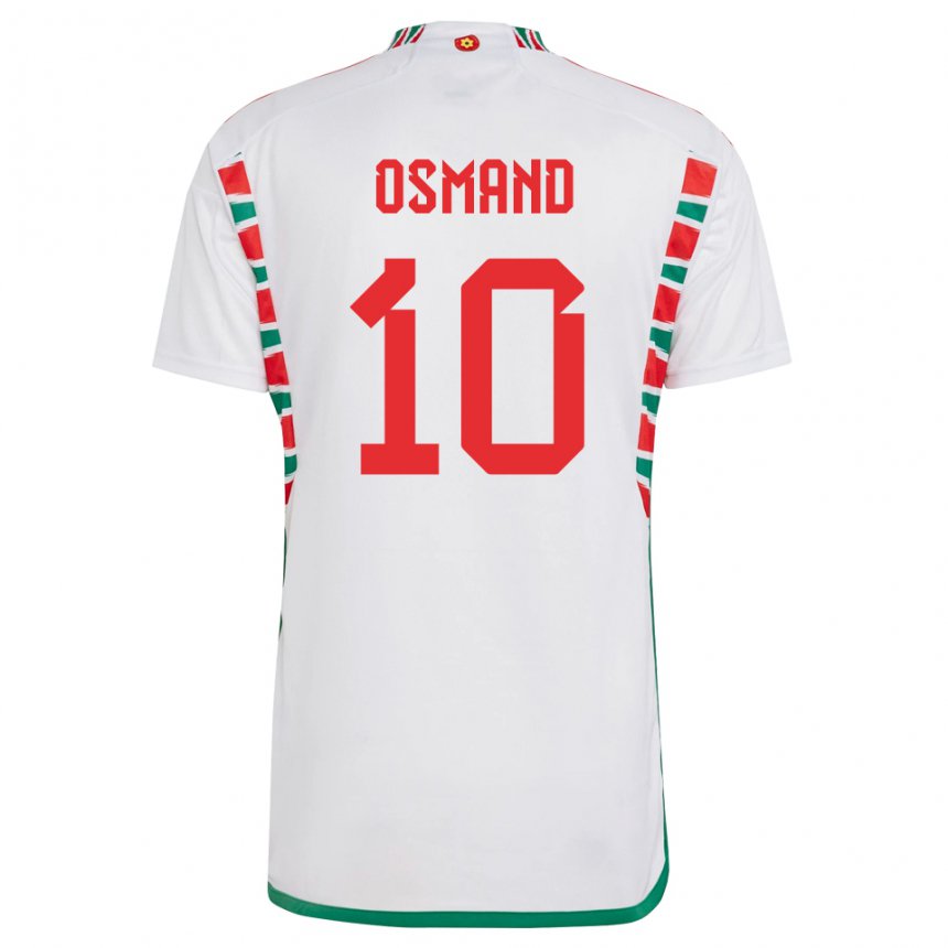 Kinderen Welsh Callum Osmand #10 Wit Uitshirt Uittenue 22-24 T-shirt