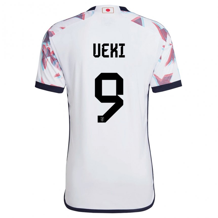 Kinderen Japans Riko Ueki #9 Wit Uitshirt Uittenue 22-24 T-shirt