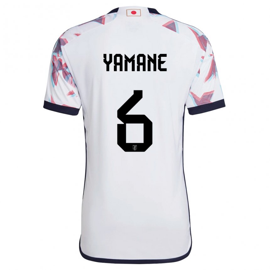 Kinderen Japans Riku Yamane #6 Wit Uitshirt Uittenue 22-24 T-shirt