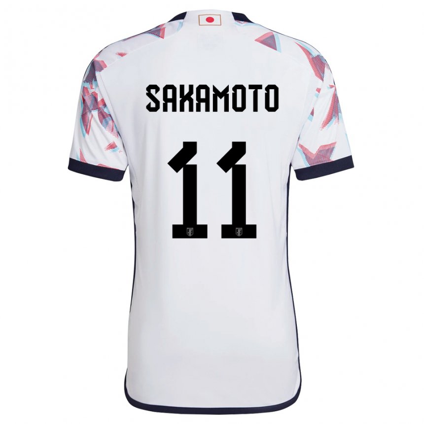 Kinderen Japans Isa Sakamoto #11 Wit Uitshirt Uittenue 22-24 T-shirt