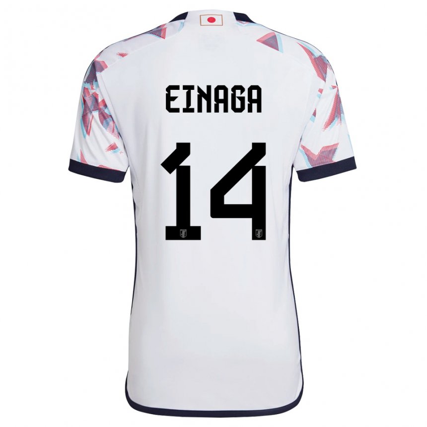 Kinderen Japans Takatora Einaga #14 Wit Uitshirt Uittenue 22-24 T-shirt