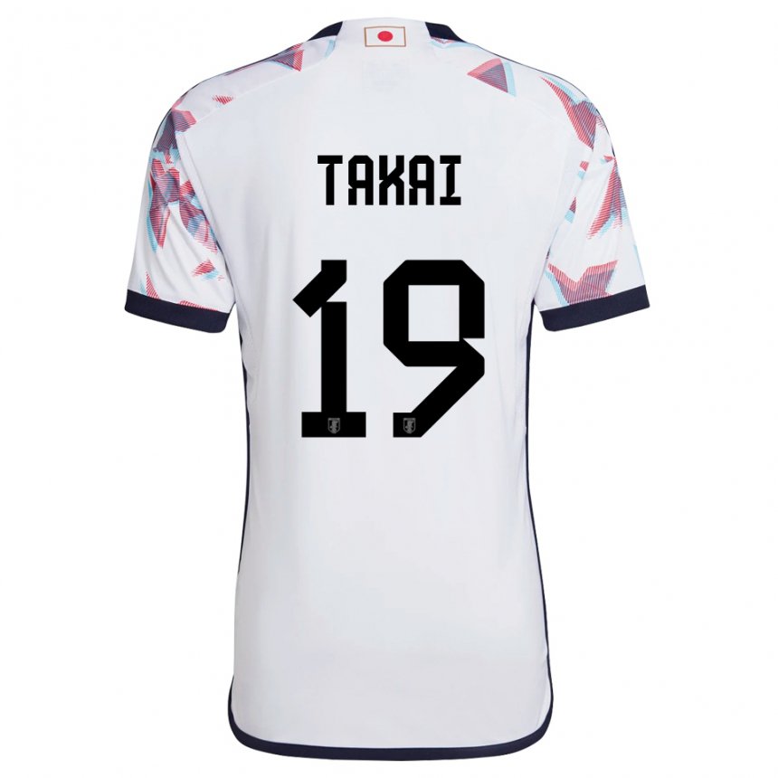 Kinderen Japans Kota Takai #19 Wit Uitshirt Uittenue 22-24 T-shirt