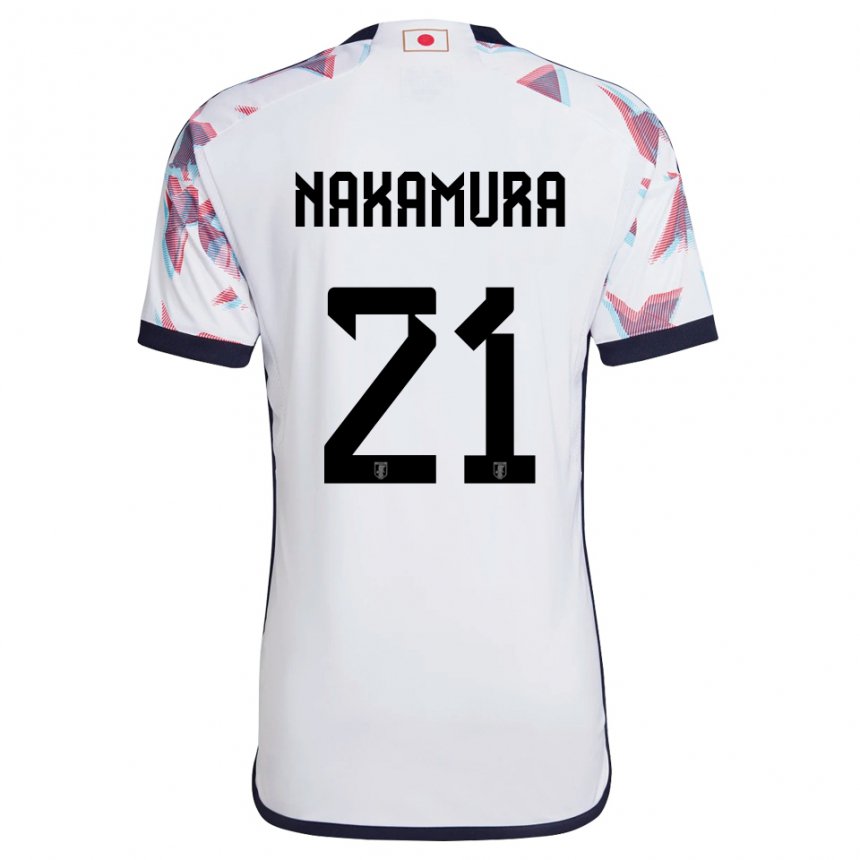 Kinderen Japans Jiro Nakamura #21 Wit Uitshirt Uittenue 22-24 T-shirt