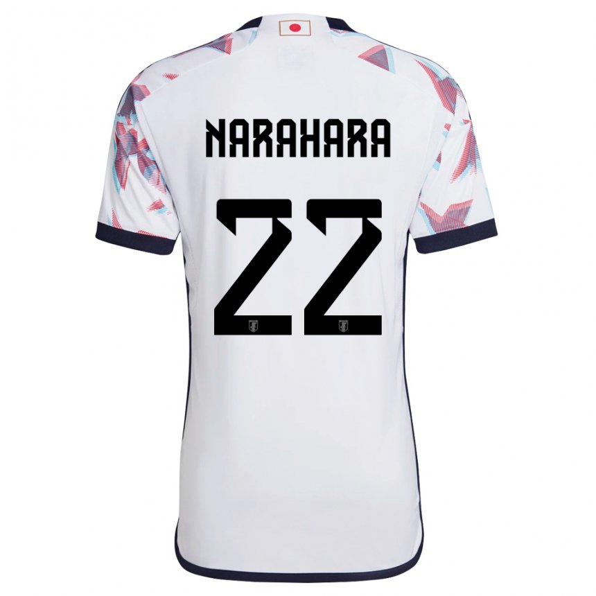 Kinderen Japans Yoshiki Narahara #22 Wit Uitshirt Uittenue 22-24 T-shirt