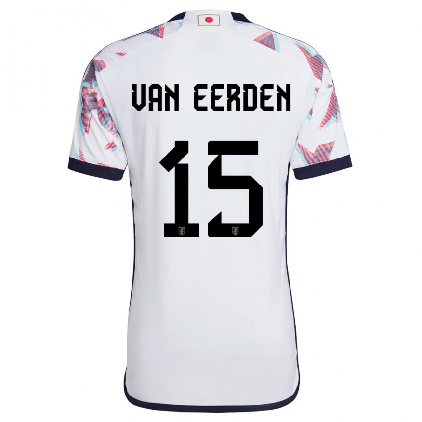 Kinderen Japans Shawn Van Eerden #15 Wit Uitshirt Uittenue 22-24 T-shirt