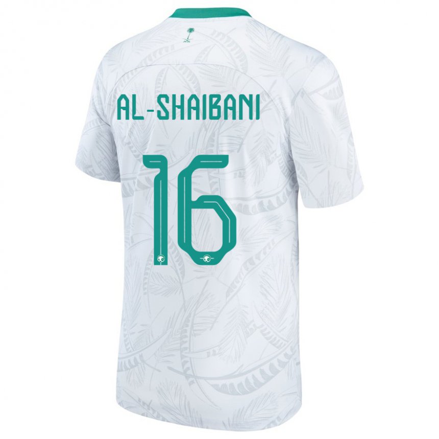 Heren Saoedi-arabisch Asrar Al Shaibani #16 Wit Thuisshirt Thuistenue 22-24 T-shirt