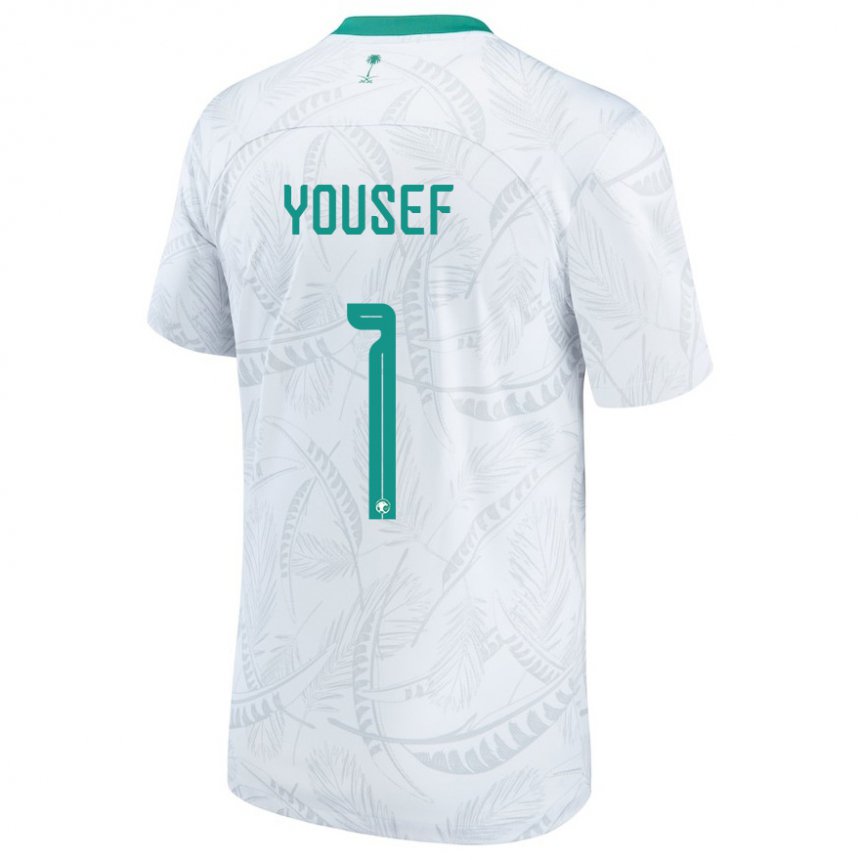 Heren Saoedi-arabisch Hamed Yousef #1 Wit Thuisshirt Thuistenue 22-24 T-shirt