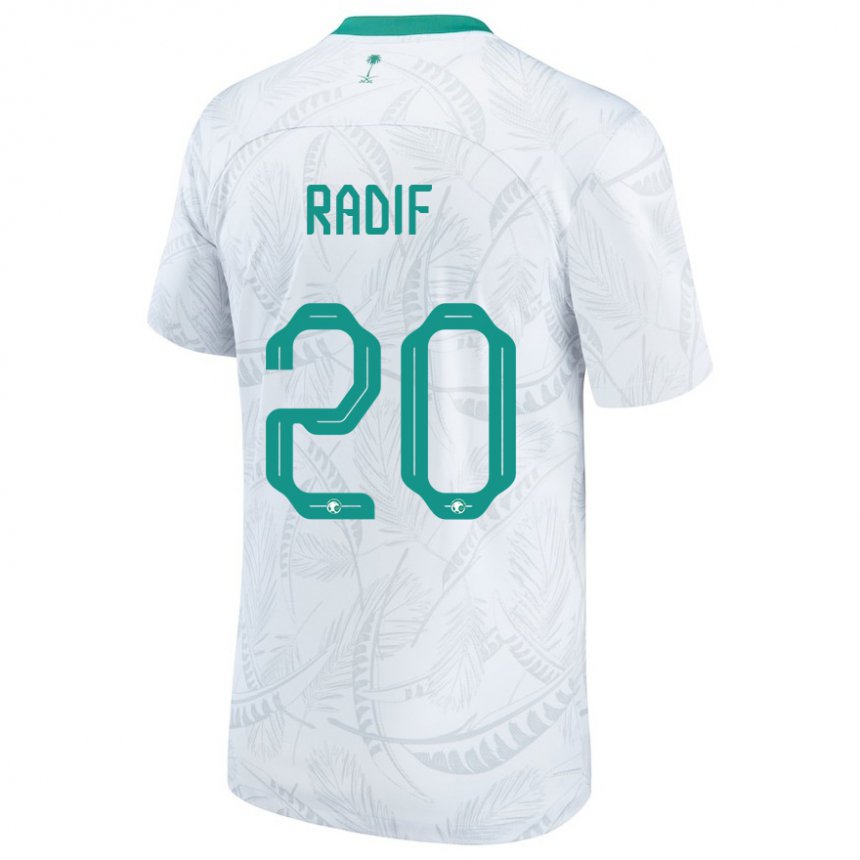 Heren Saoedi-arabisch Abdullah Radif #20 Wit Thuisshirt Thuistenue 22-24 T-shirt