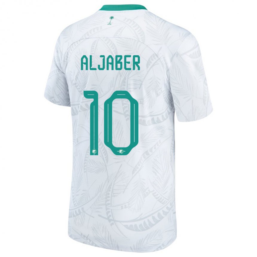 Heren Saoedi-arabisch Yassen Aljaber #10 Wit Thuisshirt Thuistenue 22-24 T-shirt