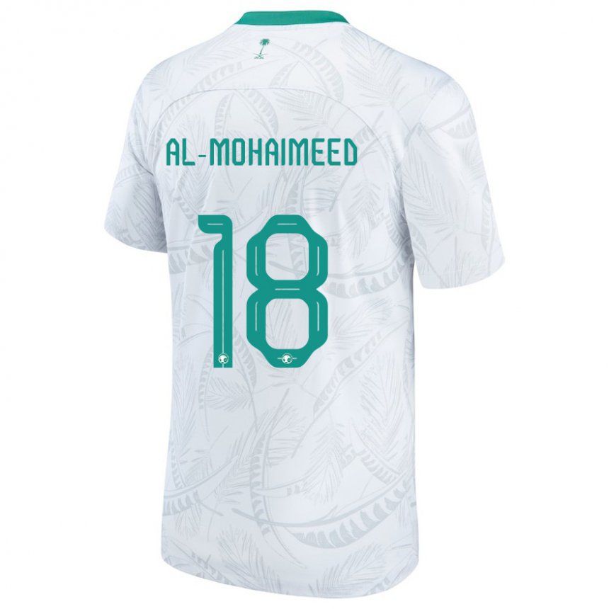 Heren Saoedi-arabisch Samer Al Mohaimeed #18 Wit Thuisshirt Thuistenue 22-24 T-shirt