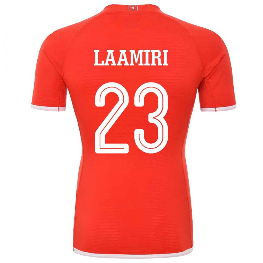 Heren Tunesisch Soumaya Laamiri #23 Rood Thuisshirt Thuistenue 22-24 T-shirt