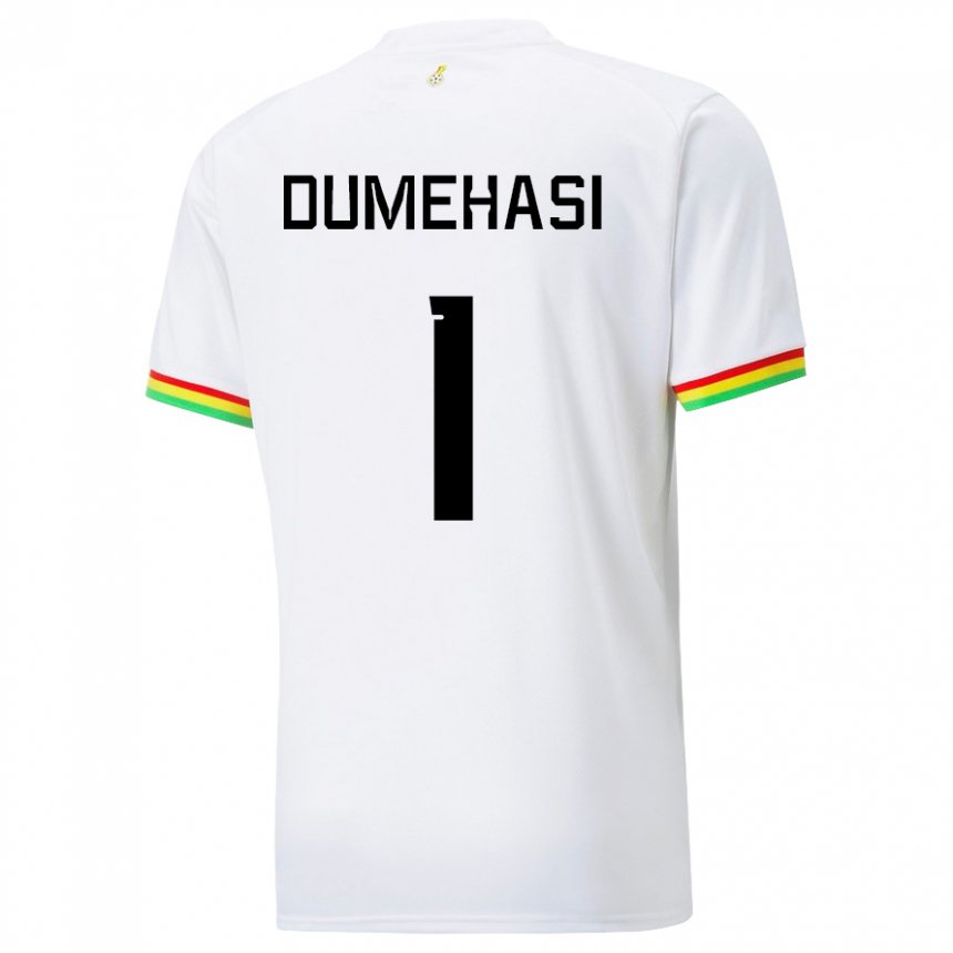 Heren Ghanees Fafali Dumehasi #1 Wit Thuisshirt Thuistenue 22-24 T-shirt