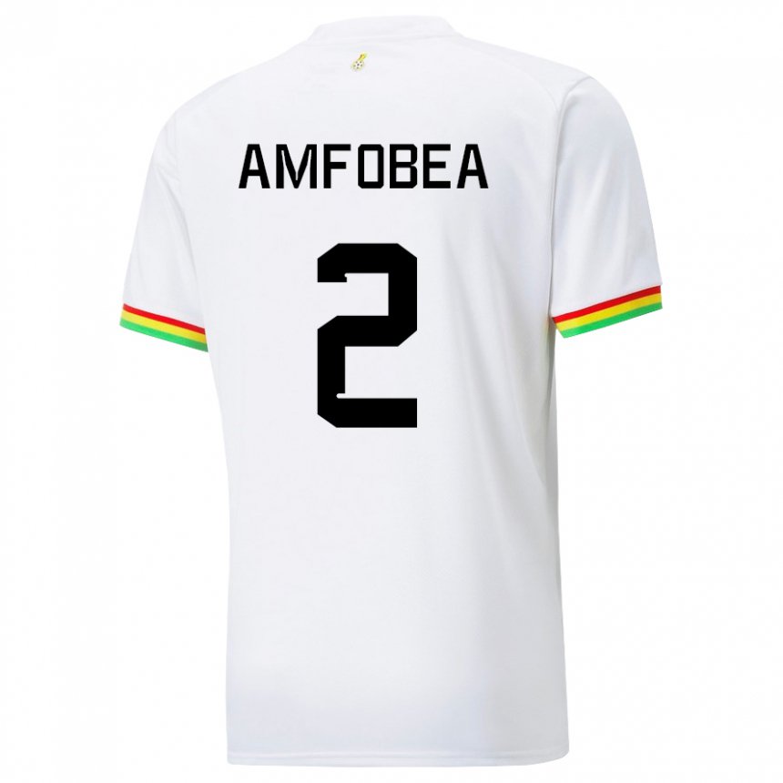 Heren Ghanees Gladys Amfobea #2 Wit Thuisshirt Thuistenue 22-24 T-shirt