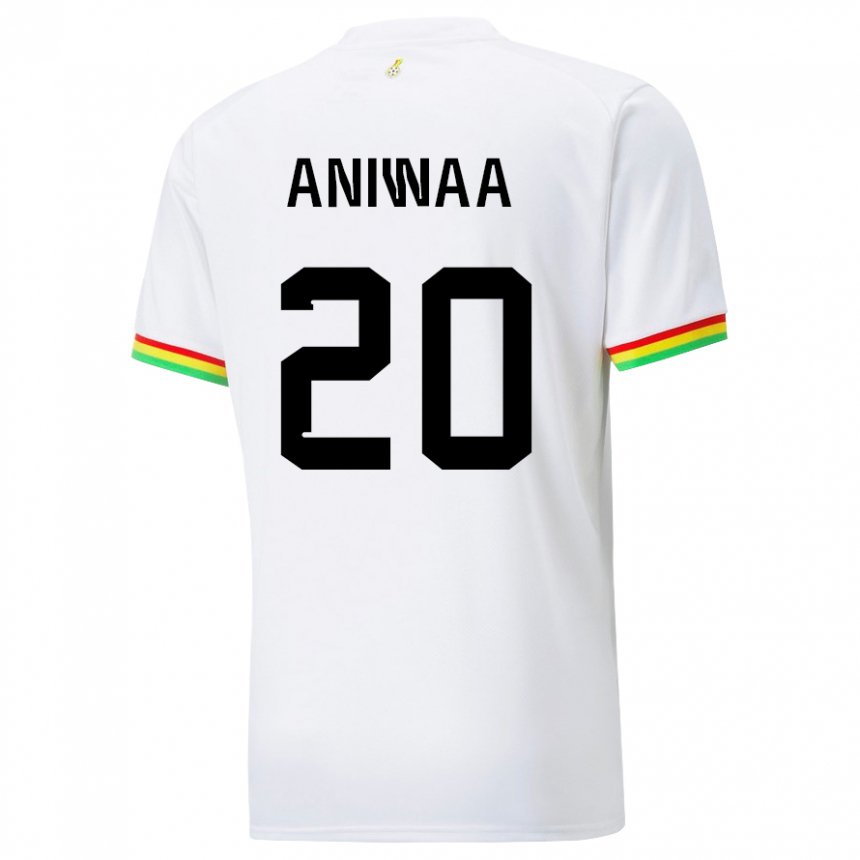 Heren Ghanees Louisa Aniwaa #20 Wit Thuisshirt Thuistenue 22-24 T-shirt