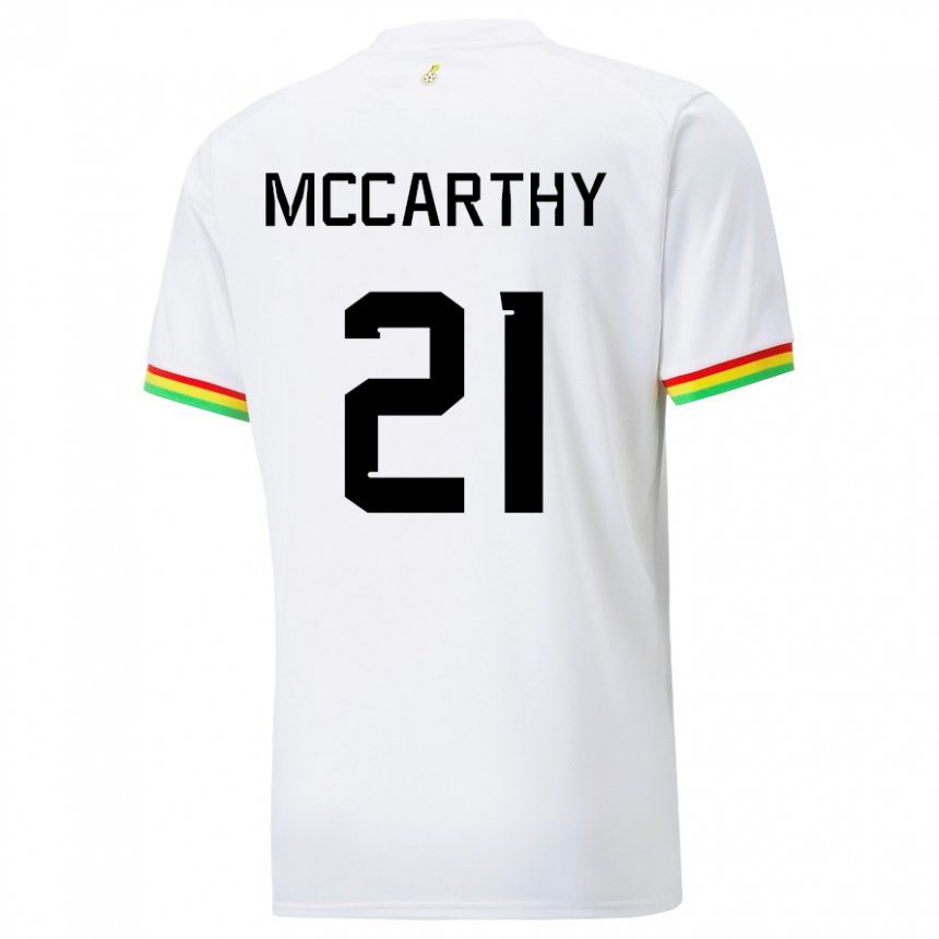 Heren Ghanees Kerrie Mccarthy #21 Wit Thuisshirt Thuistenue 22-24 T-shirt