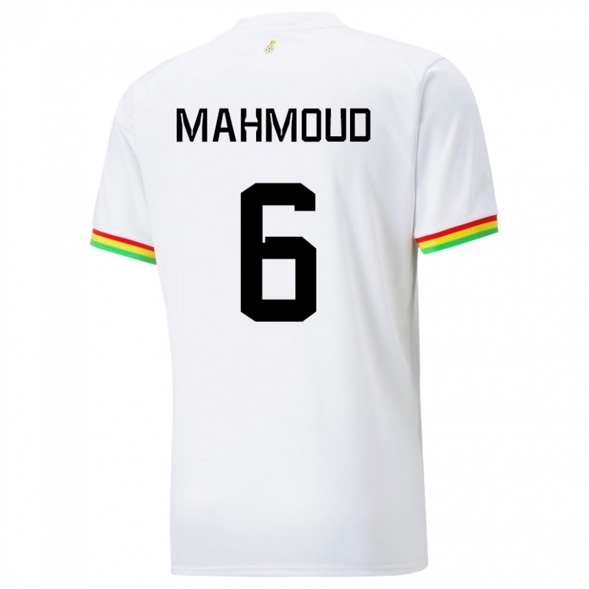 Heren Ghanees Mohaison Mahmoud #6 Wit Thuisshirt Thuistenue 22-24 T-shirt