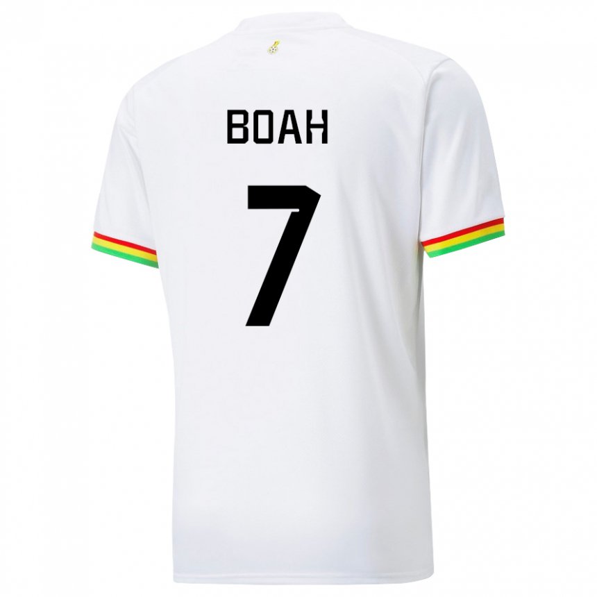 Heren Ghanees Collins Boah #7 Wit Thuisshirt Thuistenue 22-24 T-shirt