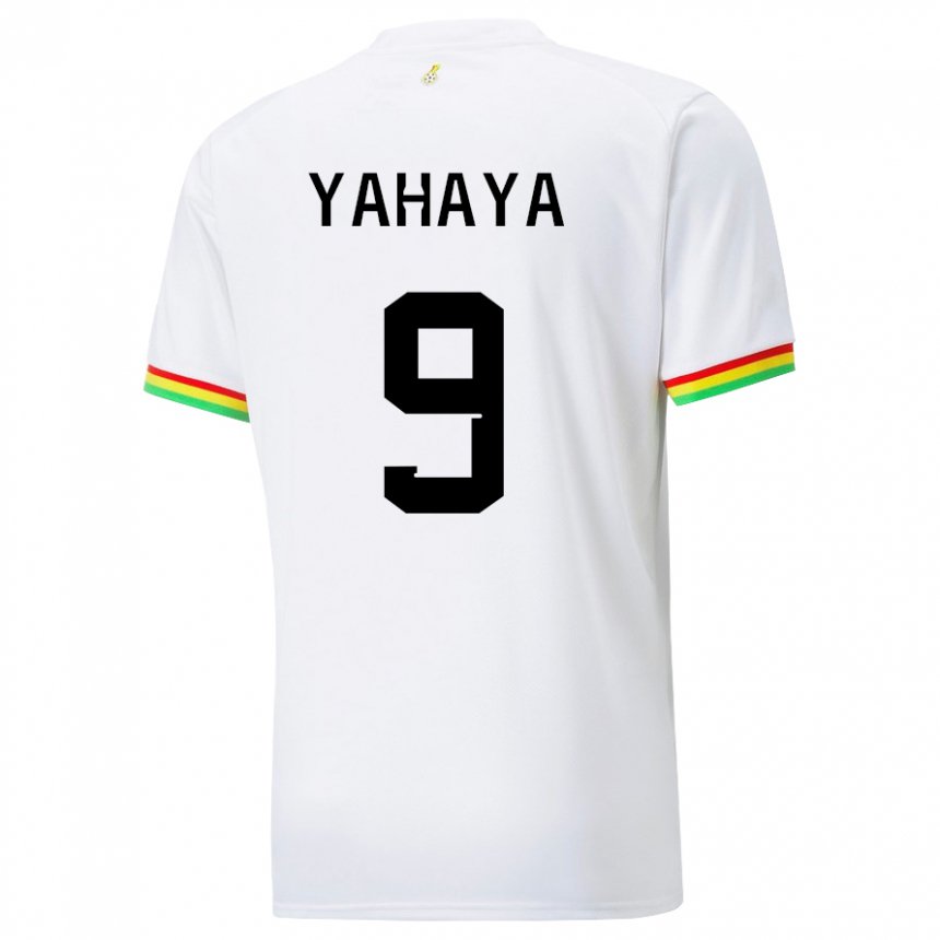 Heren Ghanees Mohammed Yahaya #9 Wit Thuisshirt Thuistenue 22-24 T-shirt