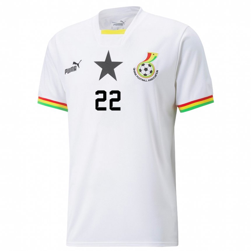 Heren Ghanees Eugene Amankwah Ampofo #22 Wit Thuisshirt Thuistenue 22-24 T-shirt