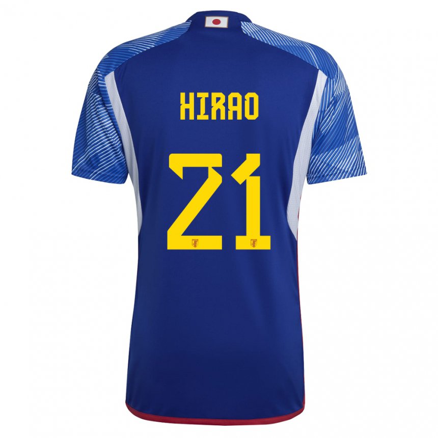 Heren Japans Chika Hirao #21 Koningsblauw Thuisshirt Thuistenue 22-24 T-shirt