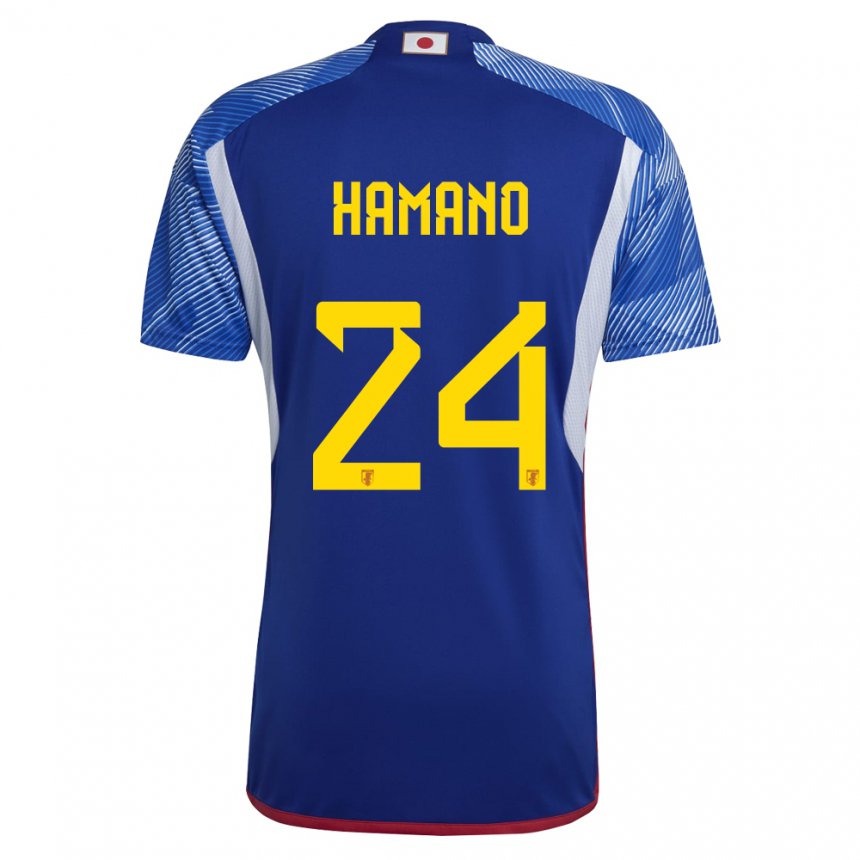 Heren Japans Maika Hamano #24 Koningsblauw Thuisshirt Thuistenue 22-24 T-shirt