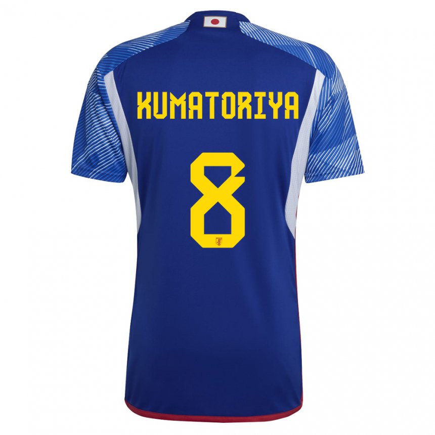 Heren Japans Issei Kumatoriya #8 Koningsblauw Thuisshirt Thuistenue 22-24 T-shirt