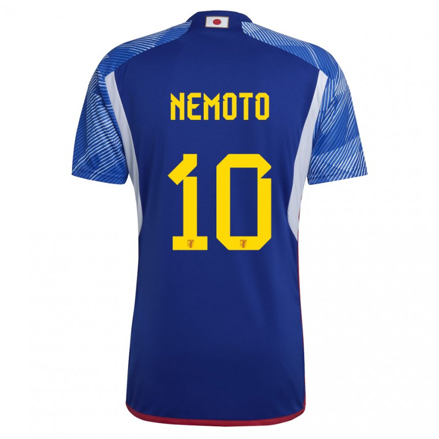 Heren Japans Kotaro Nemoto #10 Koningsblauw Thuisshirt Thuistenue 22-24 T-shirt