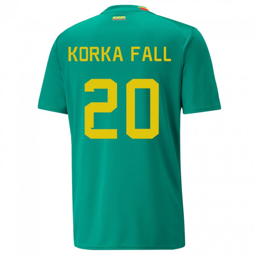 Heren Senegalees Korka Fall #20 Groente Uitshirt Uittenue 22-24 T-shirt