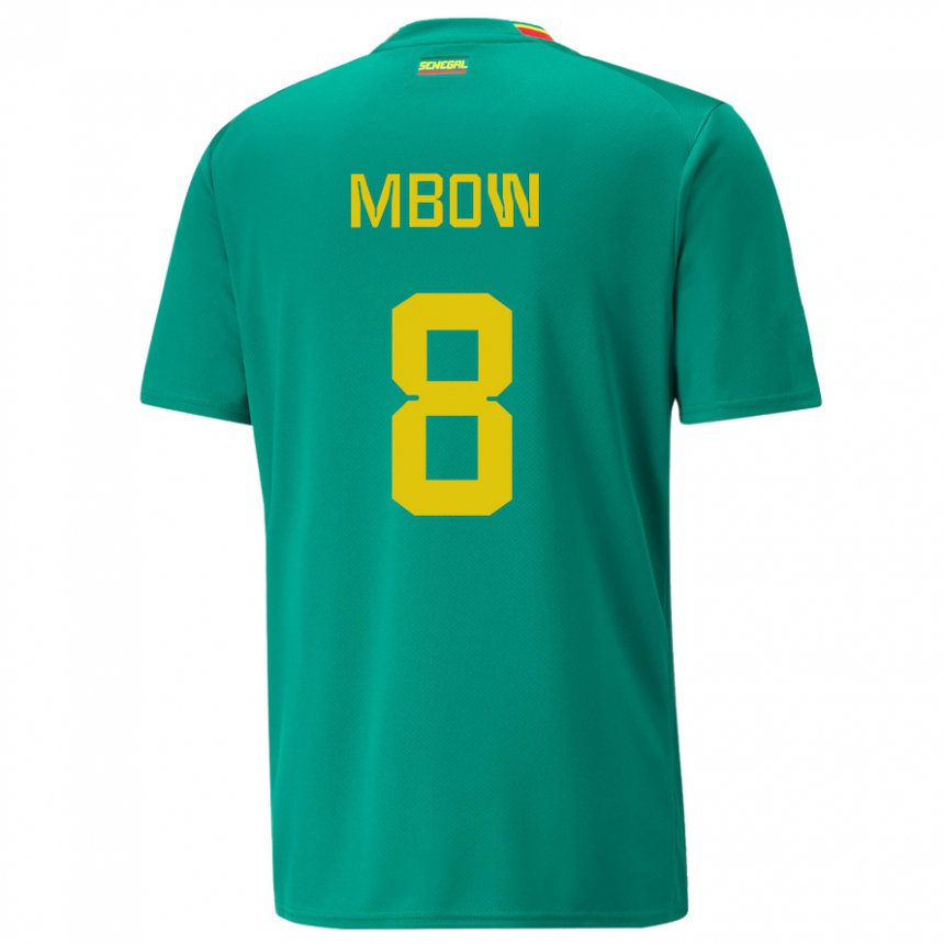 Heren Senegalees Mamadou Mbow #8 Groente Uitshirt Uittenue 22-24 T-shirt