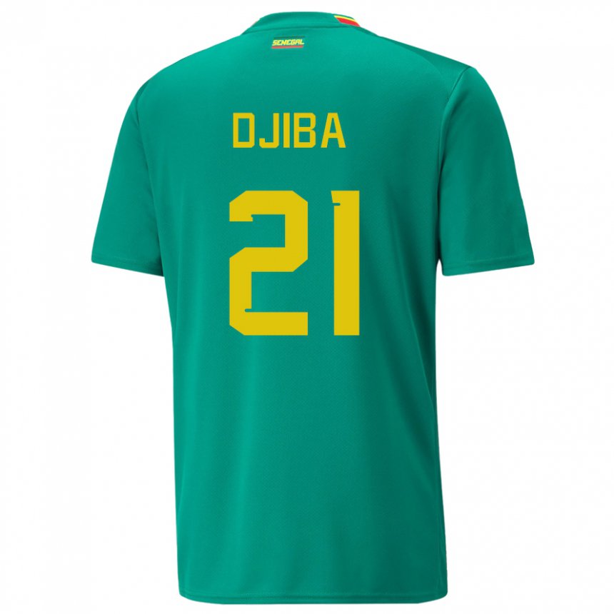 Heren Senegalees Francois Djiba #21 Groente Uitshirt Uittenue 22-24 T-shirt