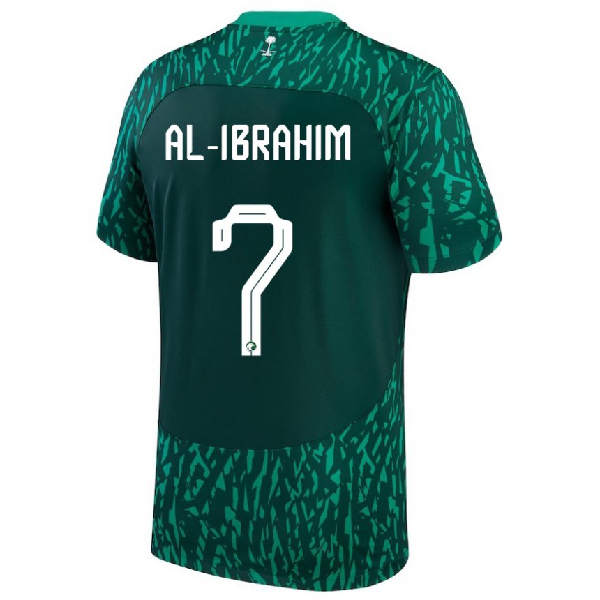 Heren Saoedi-arabisch Noura Al Ibrahim #7 Donkergroen Uitshirt Uittenue 22-24 T-shirt