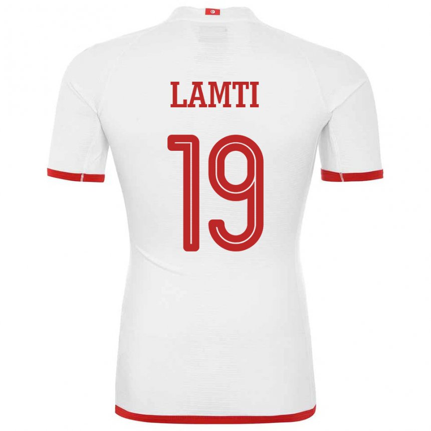 Heren Tunesisch Chirine Lamti #19 Wit Uitshirt Uittenue 22-24 T-shirt