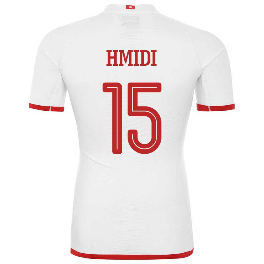 Heren Tunesisch Makolm Hmidi #15 Wit Uitshirt Uittenue 22-24 T-shirt