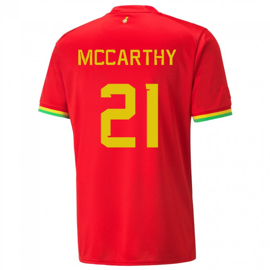 Heren Ghanees Kerrie Mccarthy #21 Rood Uitshirt Uittenue 22-24 T-shirt