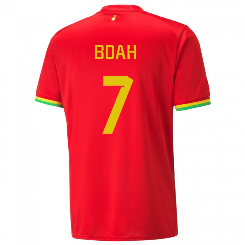 Heren Ghanees Collins Boah #7 Rood Uitshirt Uittenue 22-24 T-shirt