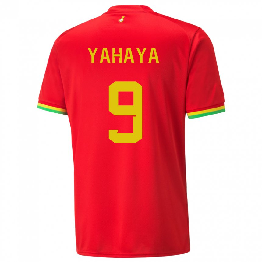 Heren Ghanees Mohammed Yahaya #9 Rood Uitshirt Uittenue 22-24 T-shirt