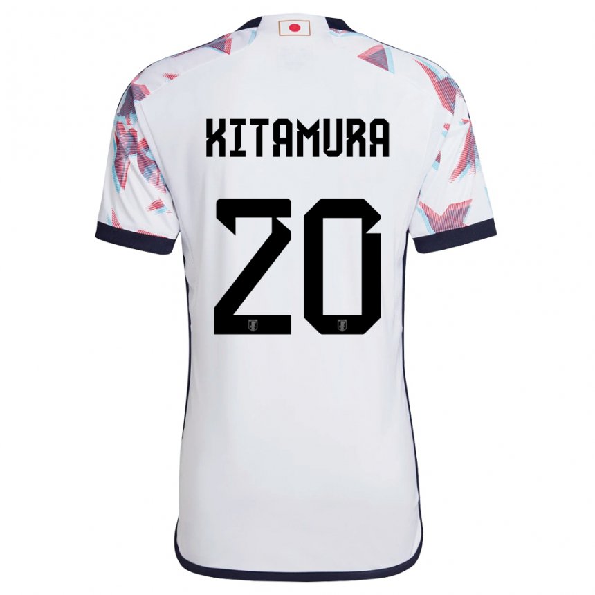 Heren Japans Nanami Kitamura #20 Wit Uitshirt Uittenue 22-24 T-shirt