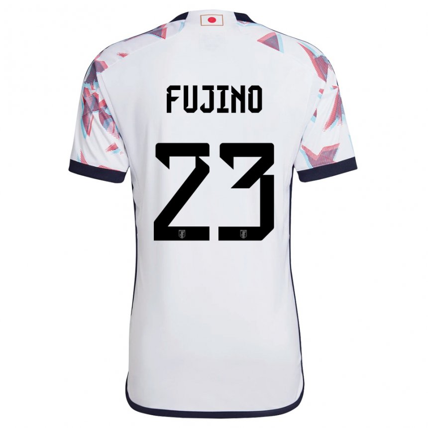 Heren Japans Aoba Fujino #23 Wit Uitshirt Uittenue 22-24 T-shirt