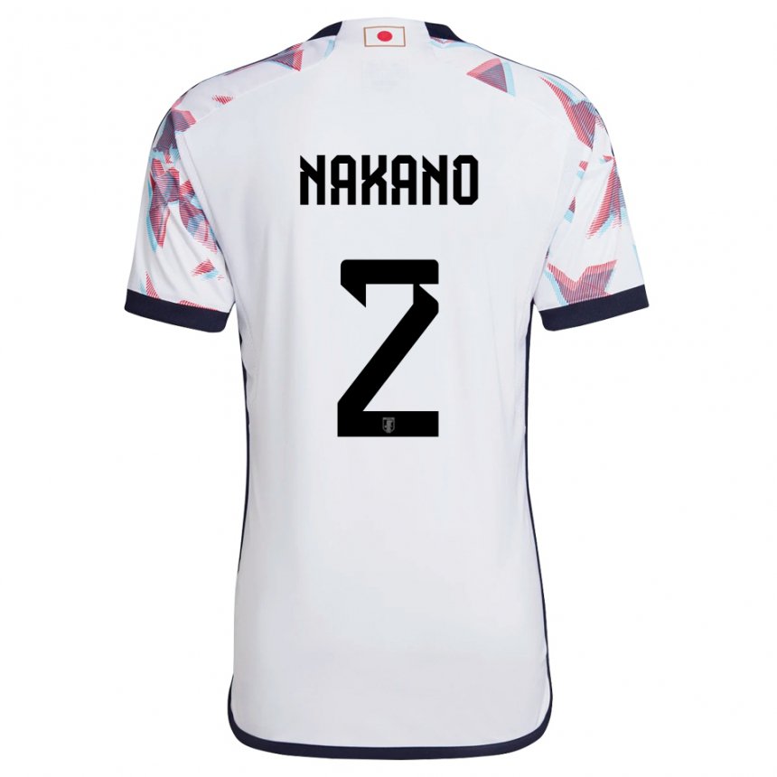 Heren Japans Shinya Nakano #2 Wit Uitshirt Uittenue 22-24 T-shirt