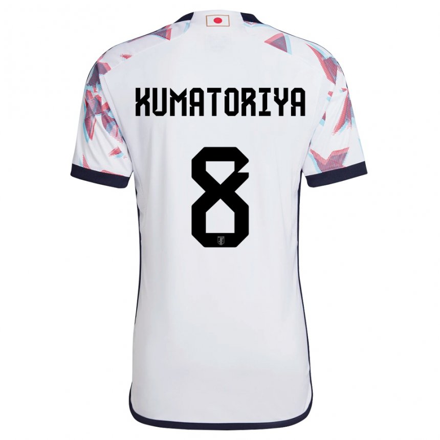 Heren Japans Issei Kumatoriya #8 Wit Uitshirt Uittenue 22-24 T-shirt