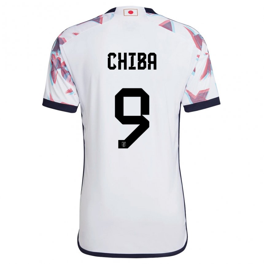 Heren Japans Kanta Chiba #9 Wit Uitshirt Uittenue 22-24 T-shirt