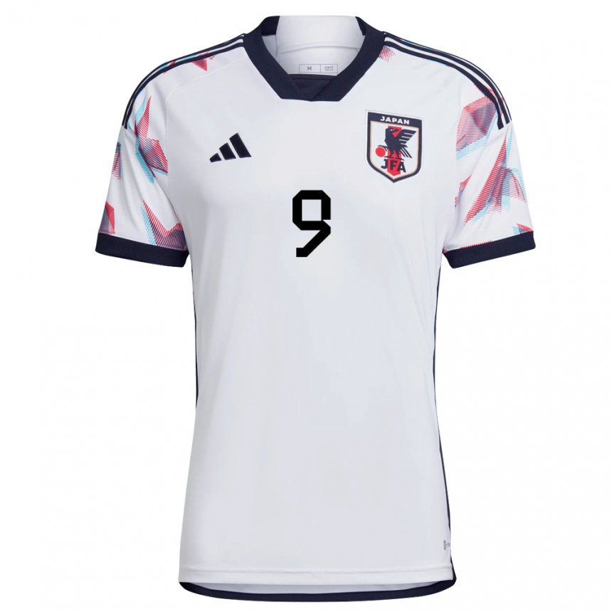 Heren Japans Kanta Chiba #9 Wit Uitshirt Uittenue 22-24 T-shirt