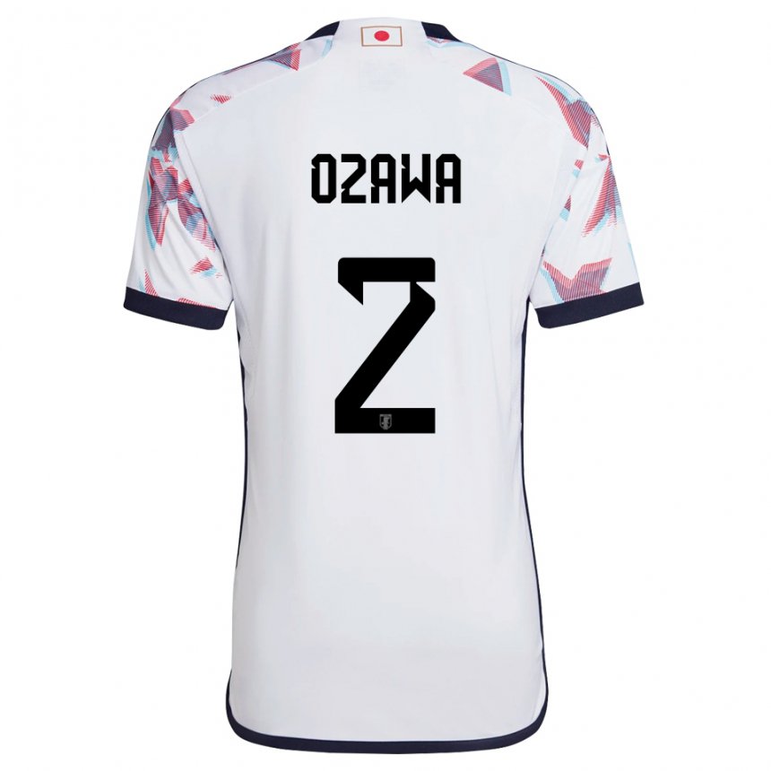 Heren Japans Haruki Ozawa #2 Wit Uitshirt Uittenue 22-24 T-shirt